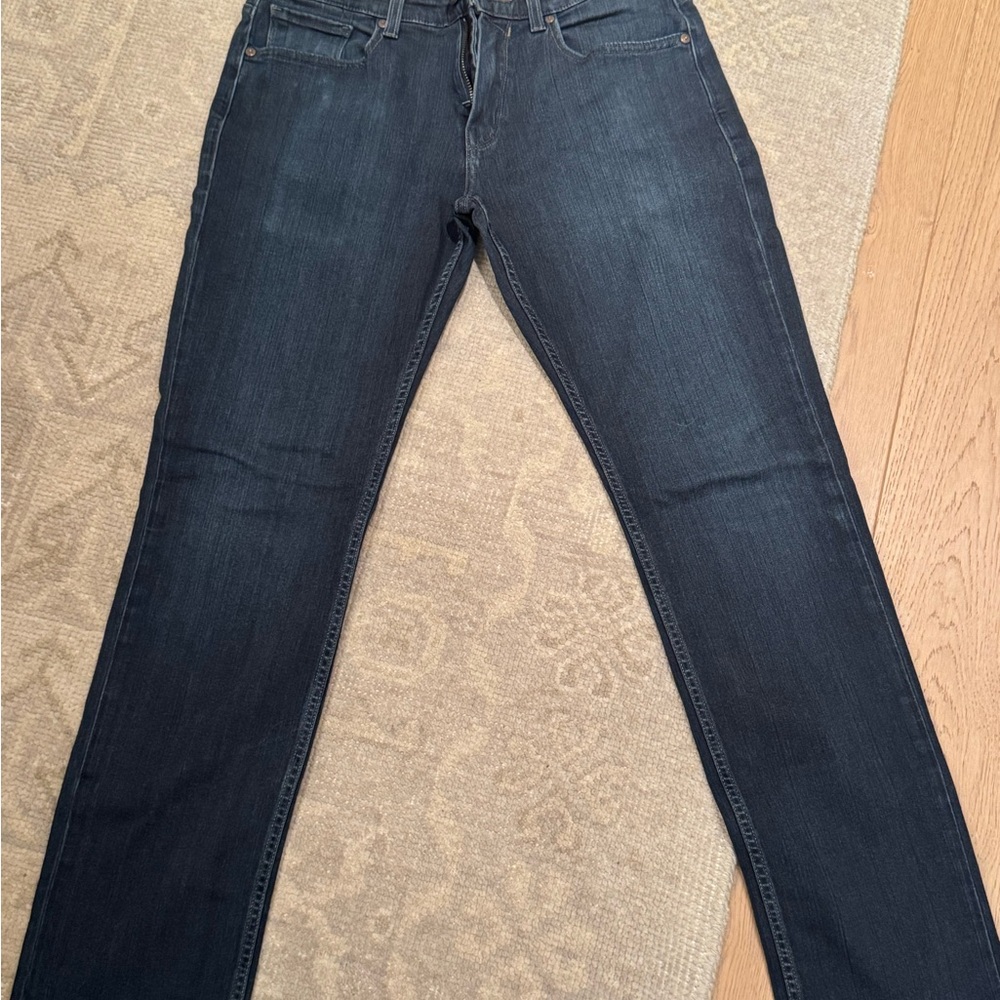 PAIGE Men's Deep Indigo Straight Jeans